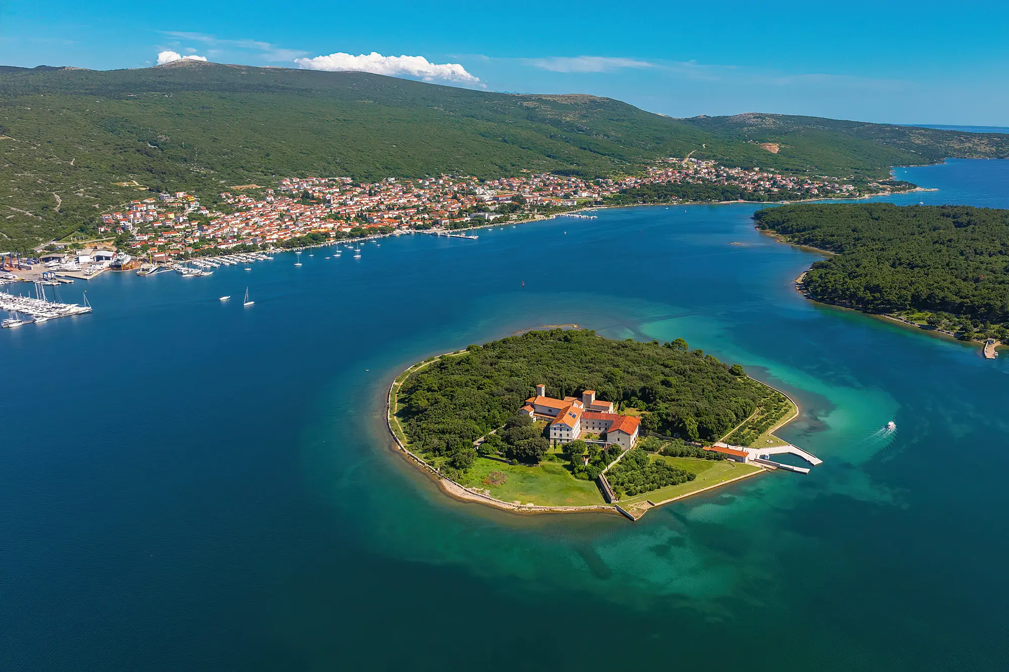 Otok Košljun, Punak, Otok Krk